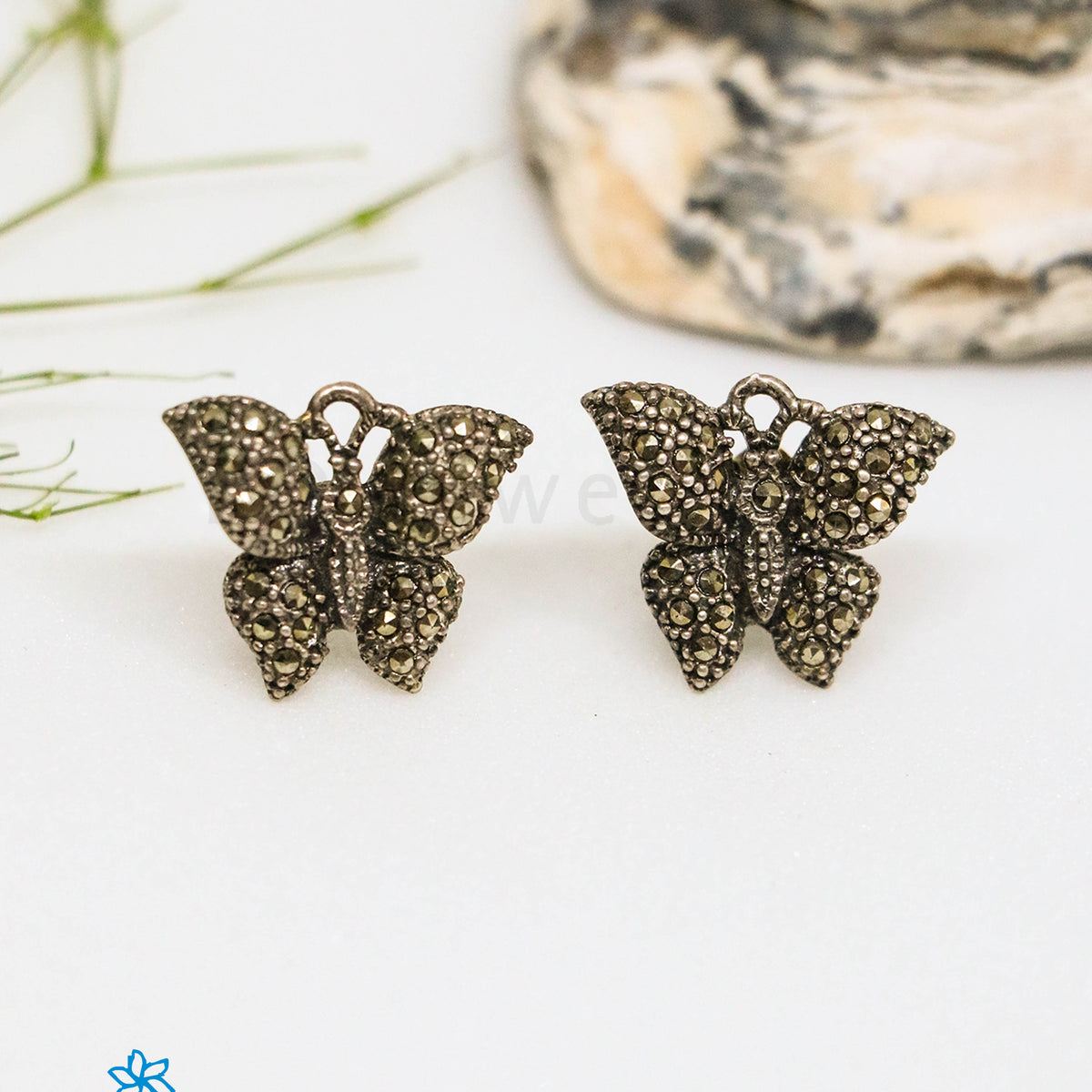 Butterfly Drop Earrings 044-01056 - Gail Jewelers